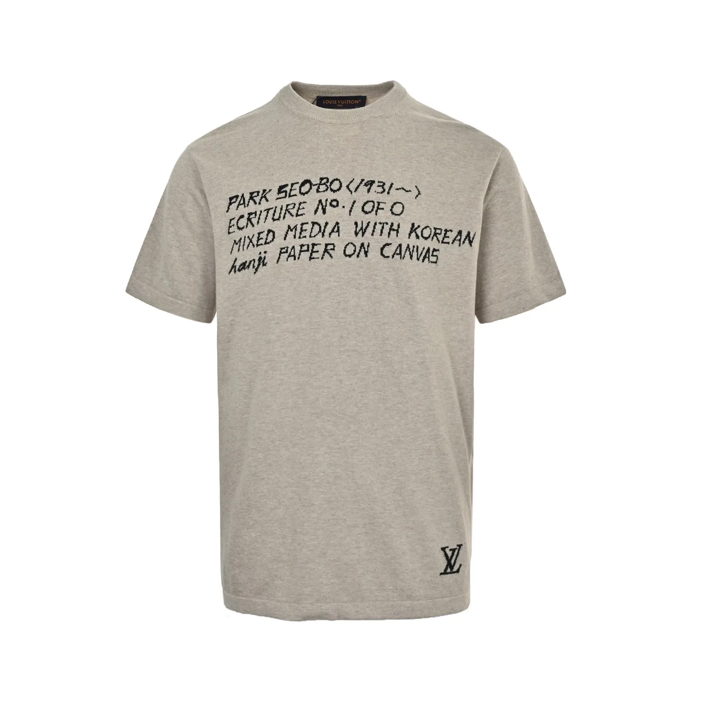 Louis Vuitton/Louis Vuitton hooked letter jacquard knitted short sleeves